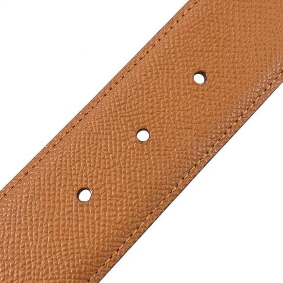 Bvlgari Leather Brown Belt Gold main image 6